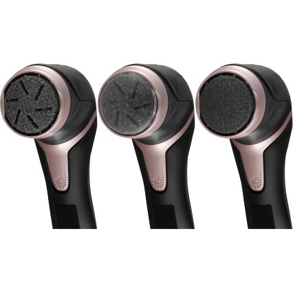 Concept PN3020 - Elektrinis pėdų šveitiklis PERFECT SKIN 5V 1200 mAh IPX6 juoda/rožinio aukso