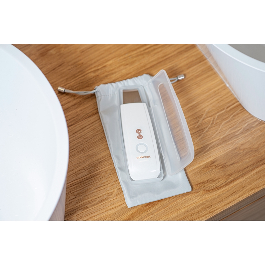 Concept PO2030 - Kosmetinė ultragarsinė spatula PERFECT SKIN 2,5W/5V USB 600 mAh balta