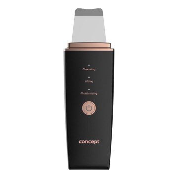 Concept PO2060 - Kosmetinė ultragarsinė spatula PERFECT SKIN 3,5W/5V USB 500 mAh IPX6 juoda
