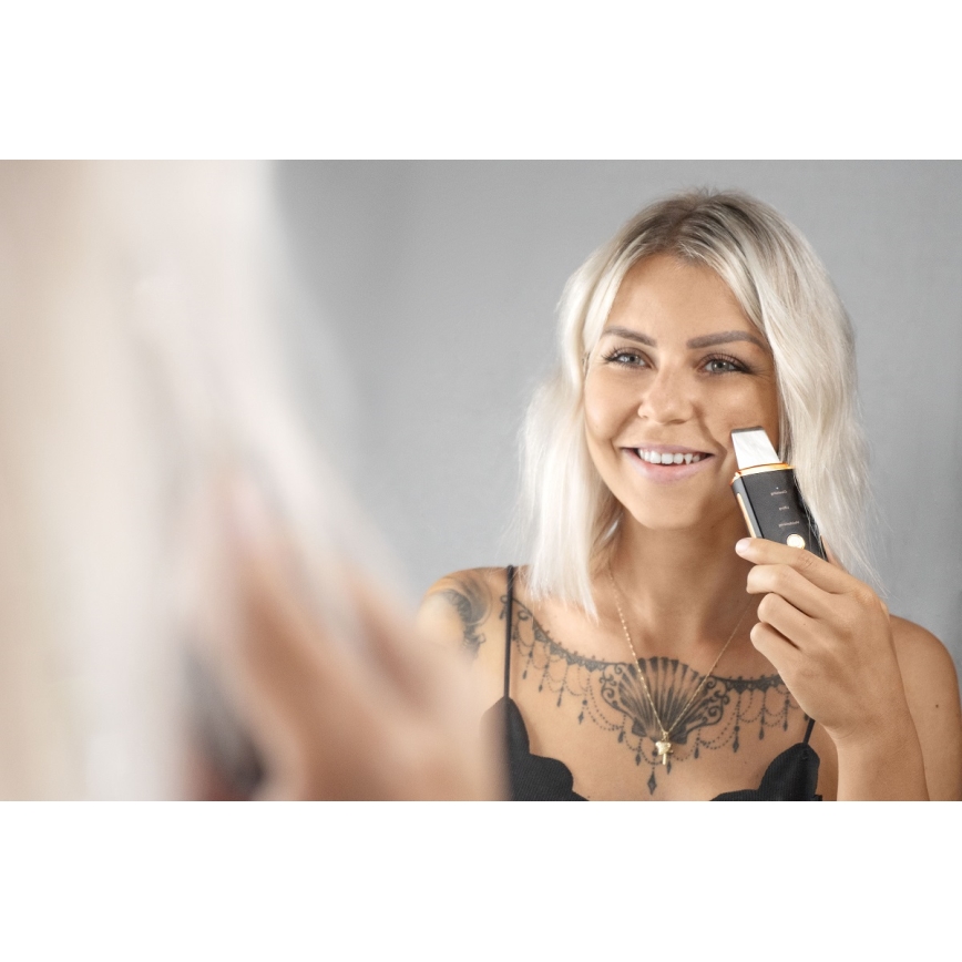 Concept PO2060 - Kosmetinė ultragarsinė spatula PERFECT SKIN 3,5W/5V USB 500 mAh IPX6 juoda