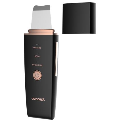 Concept PO2060 - Kosmetinė ultragarsinė spatula PERFECT SKIN 3,5W/5V USB 500 mAh IPX6 juoda