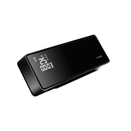 Concept QH4001 - elektrinis šildytuvas 1000/2000W IP22 juodas + nuotolinis valdymas