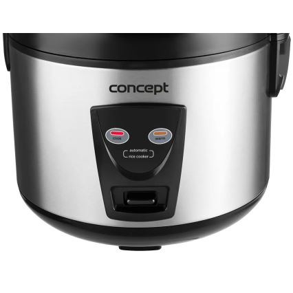 Concept RE2020 - Ryžių viryklė 2 viename 650W/230V 1,5 l nerūdijančio plieno/juoda