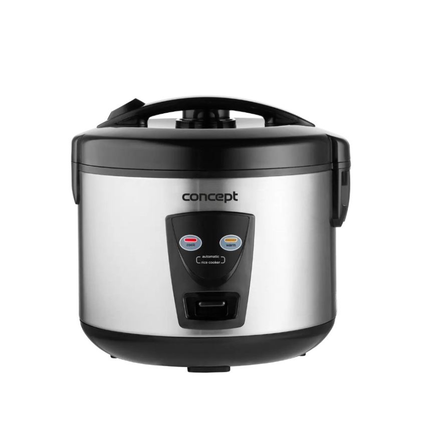 Concept RE2020 - Ryžių viryklė 2 viename 650W/230V 1,5 l nerūdijančio plieno/juoda