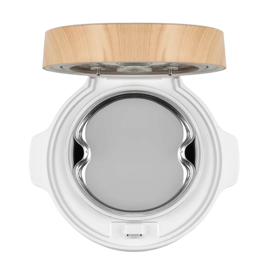 Concept RE3030 - Skaitmeninė ryžių viryklė 2 viename 380W/230V 1,5 l balta/medžio dekoras