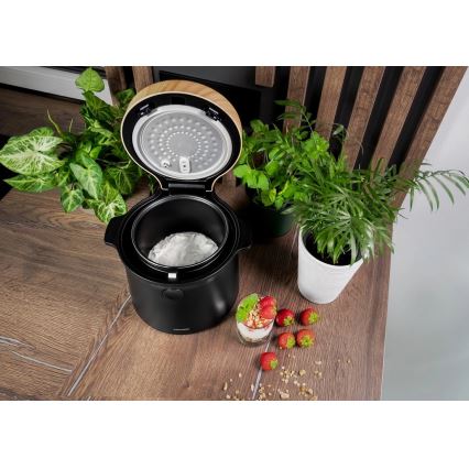 Concept RE4040 - Skaitmeninė 2 viename ryžių viryklė 450 W/230 V 2 l juoda/medžio dekoras