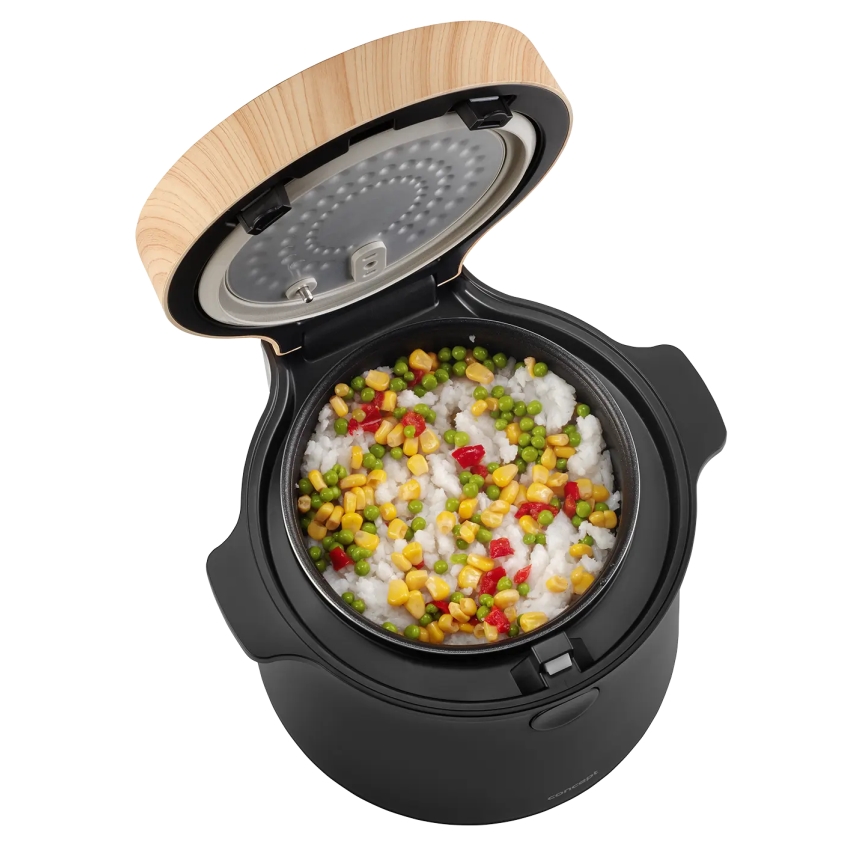 Concept RE4040 - Skaitmeninė 2 viename ryžių viryklė 450 W/230 V 2 l juoda/medžio dekoras