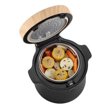 Concept RE4040 - Skaitmeninė 2 viename ryžių viryklė 450 W/230 V 2 l juoda/medžio dekoras