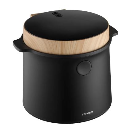 Concept RE4040 - Skaitmeninė 2 viename ryžių viryklė 450 W/230 V 2 l juoda/medžio dekoras