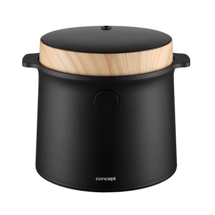 Concept RE4040 - Skaitmeninė 2 viename ryžių viryklė 450 W/230 V 2 l juoda/medžio dekoras