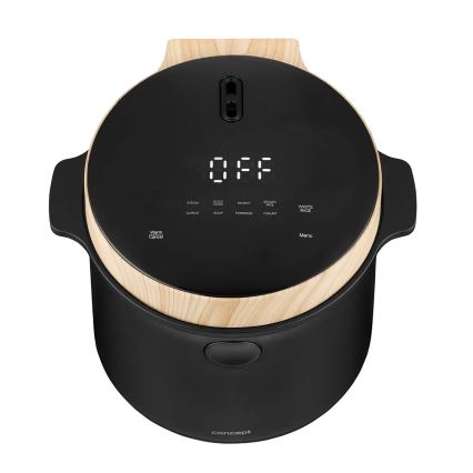 Concept RE4040 - Skaitmeninė 2 viename ryžių viryklė 450 W/230 V 2 l juoda/medžio dekoras