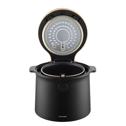Concept RE4040 - Skaitmeninė 2 viename ryžių viryklė 450 W/230 V 2 l juoda/medžio dekoras
