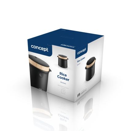 Concept RE4040 - Skaitmeninė 2 viename ryžių viryklė 450 W/230 V 2 l juoda/medžio dekoras