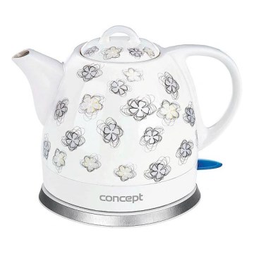 Concept RK0010ne - Elektrinis virdulys 1 l 1100W/230V baltas/keramikinis