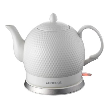 Concept RK0050 - Elektrinis virdulys 1,2 l 1000W/230V balta/keramika