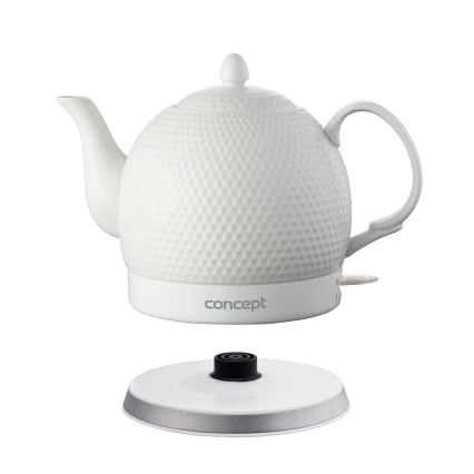 Concept RK0050 - Elektrinis virdulys 1,2 l 1000W/230V balta/keramika