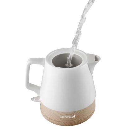 Concept RK0060 - Elektrinis virdulys 1 l 1000W/230V baltas/keraminis