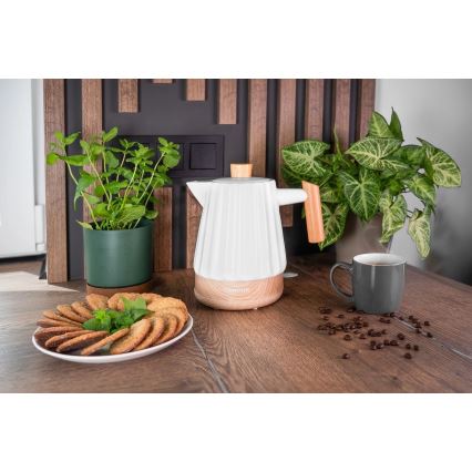 Concept RK0090 - Elektrinis virdulys 1,5 l 1500W/230V baltas/medžio dekoras/keramika