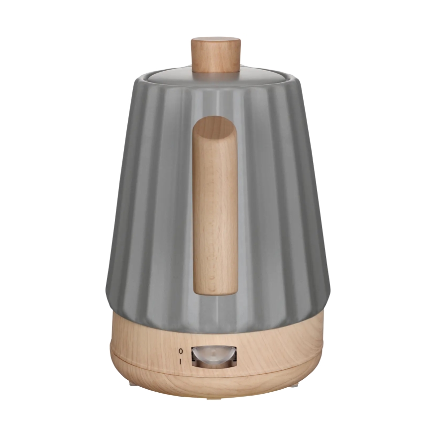 Concept RK0092 - Greitai užverdantis elektrinis virdulys 1,5 l 1500W/230V tamsiai pilkas/medžio dekoras/keramika