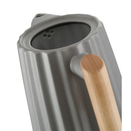 Concept RK0092 - Greitai užverdantis elektrinis virdulys 1,5 l 1500W/230V tamsiai pilkas/medžio dekoras/keramika