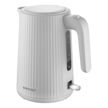Concept RK2390 - elektrinis virdulys 1,7 l 2200W/230V baltas