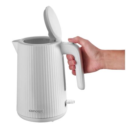 Concept RK2390 - elektrinis virdulys 1,7 l 2200W/230V baltas