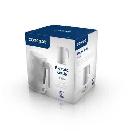 Concept RK2390 - elektrinis virdulys 1,7 l 2200W/230V baltas