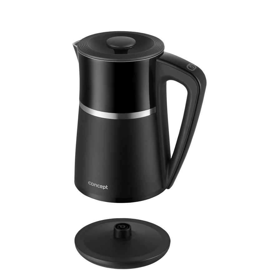 Concept RK3100 - Elektrinis virdulys su reguliuojama temperatūra 1,7 l 2200W/230V juodas