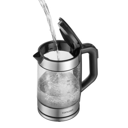 Concept RK4067 - Elektrinis virdulys su termoreguliacija 1,7 l 2200W/230V nerūdijančio plieno