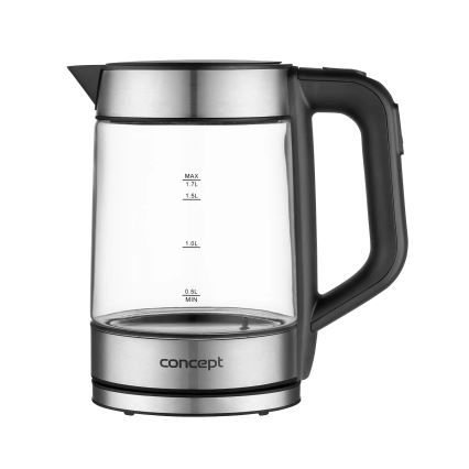 Concept RK4067 - Elektrinis virdulys su termoreguliacija 1,7 l 2200W/230V nerūdijančio plieno