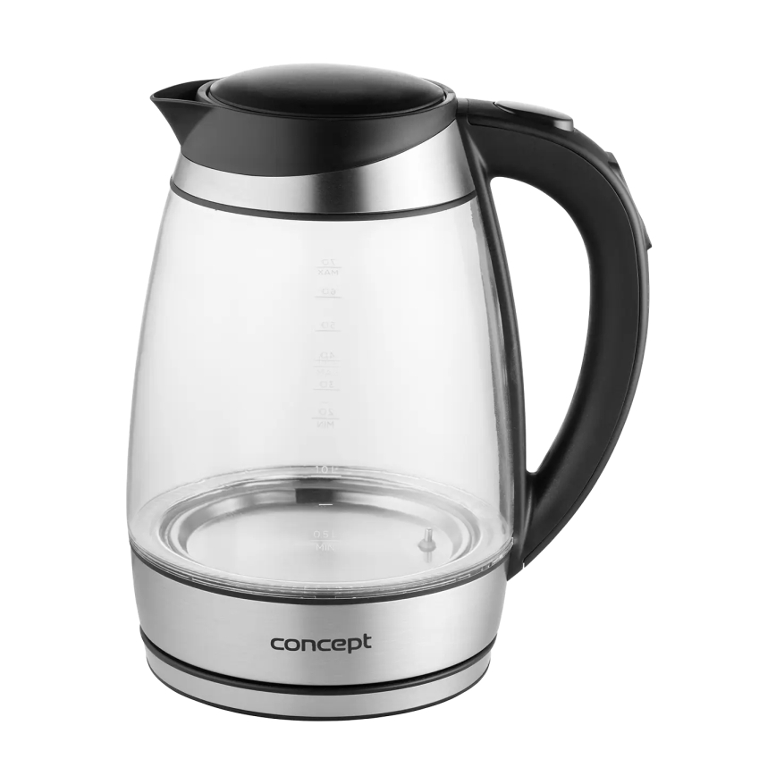Concept RK4120 - Elektrinis virdulys su temperatūros reguliavimu 1,7 l 2200W/230V nerūdijančio plieno