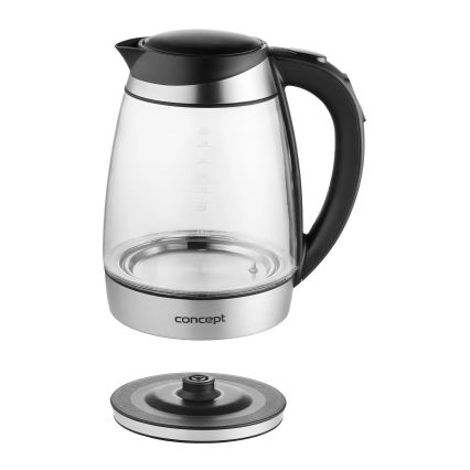 Concept RK4120 - Elektrinis virdulys su temperatūros reguliavimu 1,7 l 2200W/230V nerūdijančio plieno