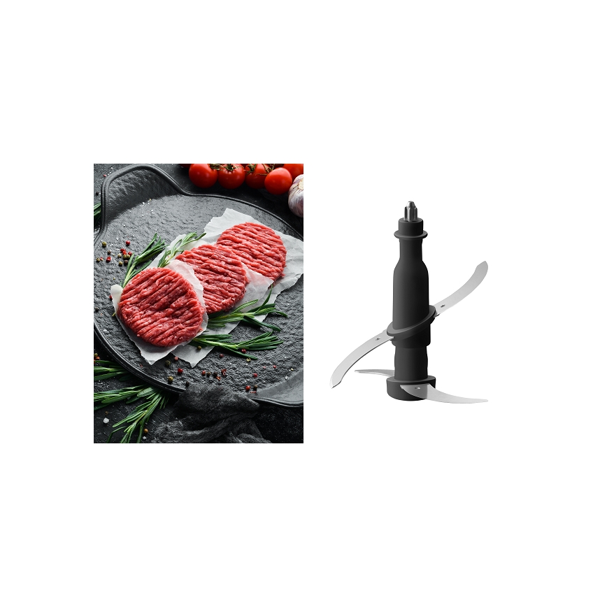 Concept RM3300 - Virtuvės robotas su trintuvu 1000W/230V juoda/nerūdijantis