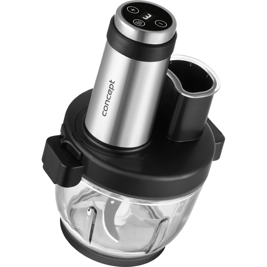 Concept RM3300 - Virtuvės robotas su trintuvu 1000W/230V juoda/nerūdijantis