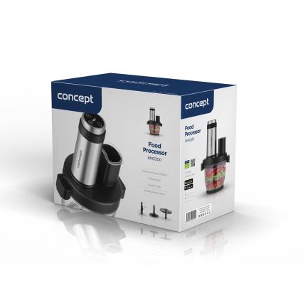 Concept RM3300 - Virtuvės robotas su trintuvu 1000W/230V juoda/nerūdijantis