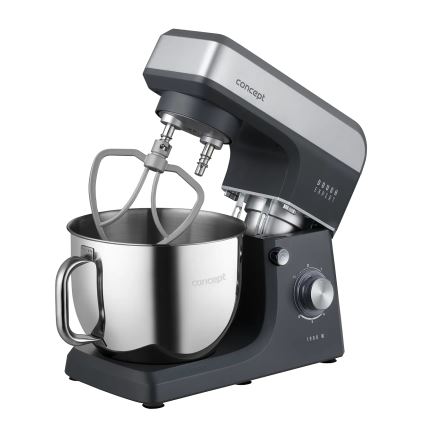 Concept RM6010 - Virtuvinis planetinis maišytuvas DOUGH EXPERT 1900W/230V antracitas/nerūdijantis plienas