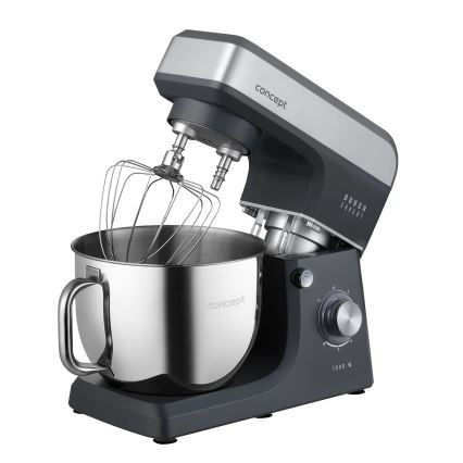 Concept RM6010 - Virtuvinis planetinis maišytuvas DOUGH EXPERT 1900W/230V antracitas/nerūdijantis plienas