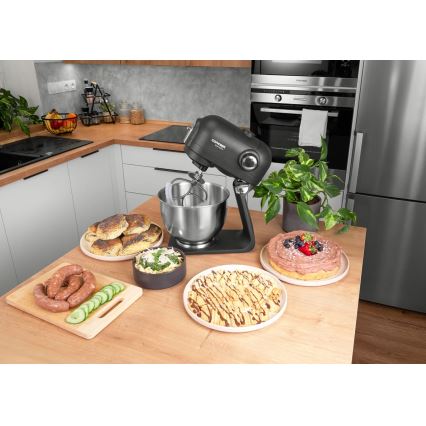 Concept RM8000 - Virtuvinis kombainas su nerūdijančio plieno dubeniu 1200W/230V juodas