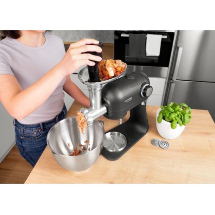 Concept RM8000 - Virtuvinis kombainas su nerūdijančio plieno dubeniu 1200W/230V juodas