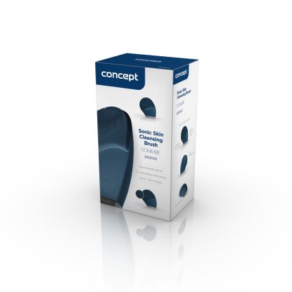 Concept SK9100 - Veido valymo šepetėlis SONIVIBE 2W/5V 250 mAh IPX7 mėlyna