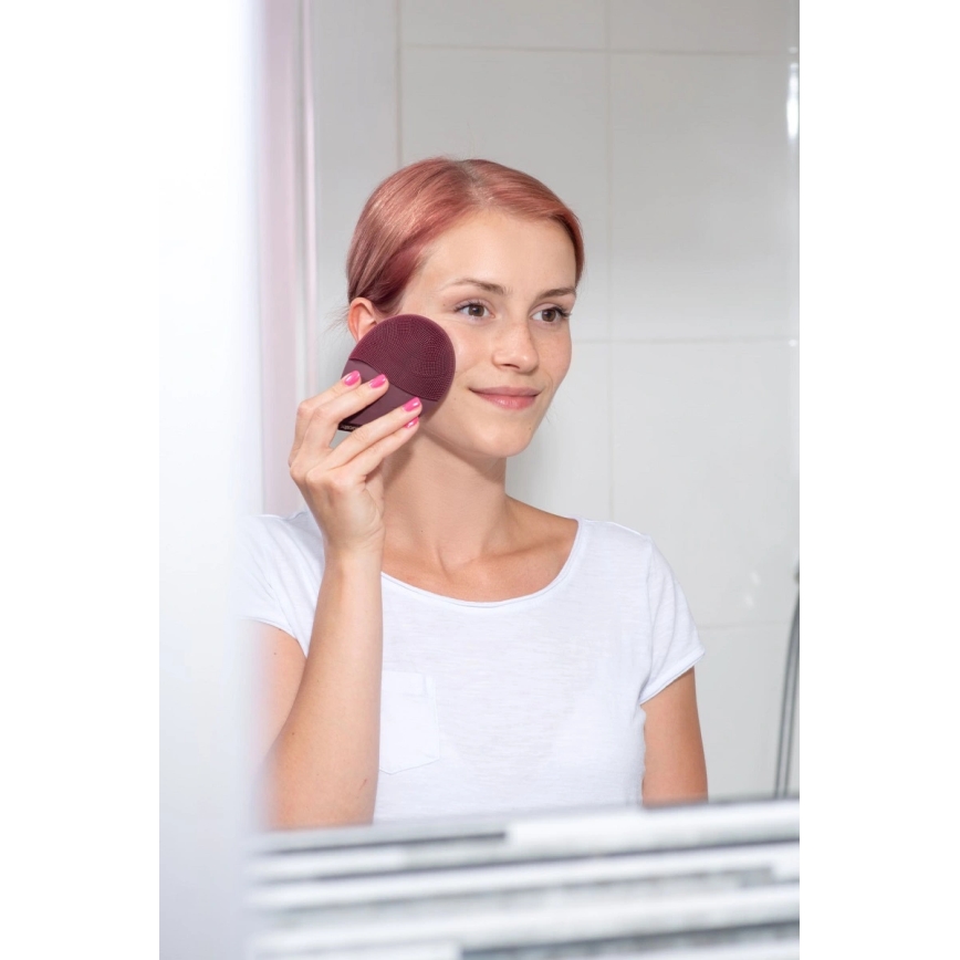 Concept SK9101 - SONIVIBE veido valymo šepetėlis 2W/5V 250 mAh IPX7 raudonas