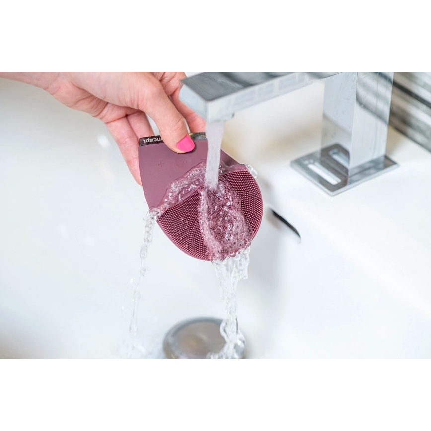 Concept SK9101 - Veido valymo šepetėlis SONIVIBE 2W/5V 250 mAh IPX7 raudonas