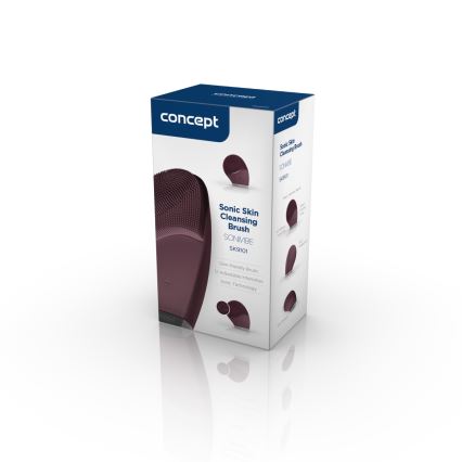 Concept SK9101 - Veido valymo šepetėlis SONIVIBE 2W/5V 250 mAh IPX7 raudonas