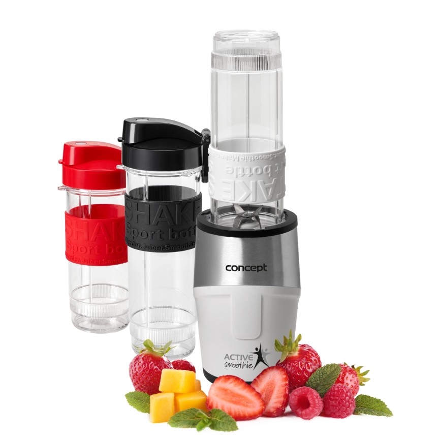 Concept SM3380 - Smoothie blenderis su priedais ACTIVE SMOOTHIE 500W/230V balta