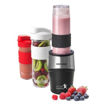 Concept SM3385 - Smoothie blenderis su priedais ACTIVE SMOOTHIE 500W/230V juoda