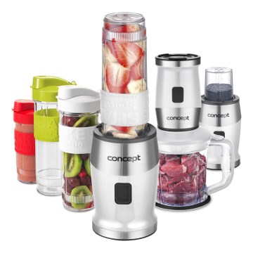 Concept SM3391 - Smoothie blenderis su priedais 700W/230V balta