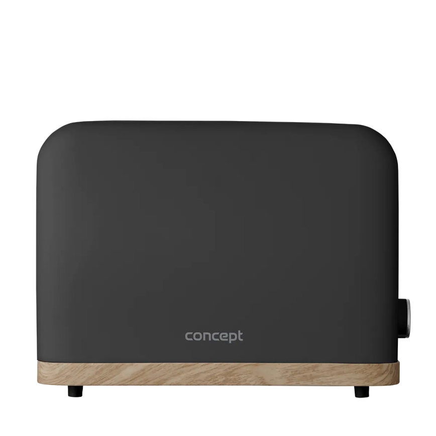 Concept TE2016 - Dvivietis skrudintuvas su kepimo grotelėmis 930W/230V juodas