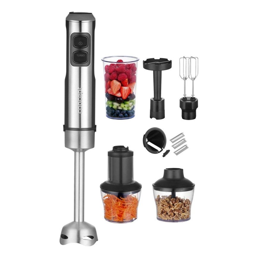 Concept TM5510 - Trintuvas su priedais 1500W/230V juoda/nerūdijantis