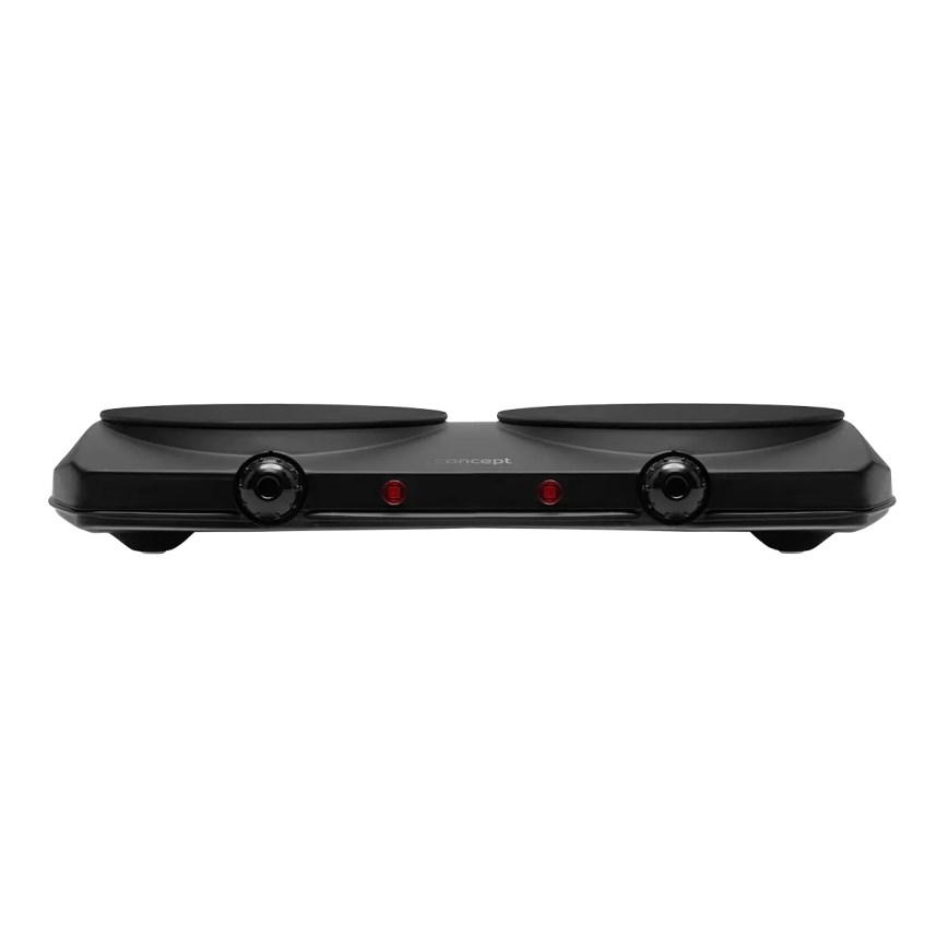 Concept VE3060 - Dviguba elektrinė kaitlentė 2500W/230V juoda