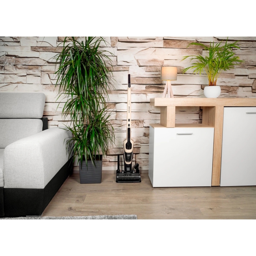 Concept VP4220 - Belaidis 3 viename stiebinis dulkių siurblys AQUAGLIDE 160W/28,8V 2200 mAh smėlinė